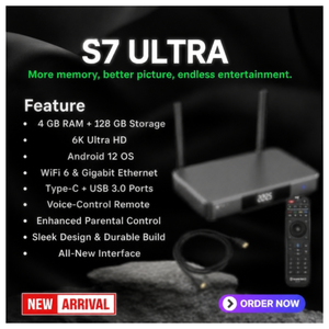 Totalmente Equipado - S7 Ultra S7 MAX/ Pro Android 13 con Más de 3000 Canales en Vivo de EE. UU., Más de 30000 VOD, Control Remoto, Luces LED, Caja de Streaming con Aplicación Gratuita - Product Image 3