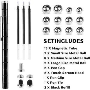 ปากกาฟิดเจ็ตสีดำ EDC ของเล่นสุดเท่ บรรเทาความเครียดและความวิตกกังวล แกดเจ็ตสุดเจ๋งสำหรับฆ่าเวลา - Product Image 1