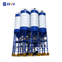 Zeyu 13.5m 50 Ton Q235 Mini Portatif Endüstriyel Çimento Silosu Çelik Uçucu Kül Civatalı Çimento Tozu Silosu PLC'li