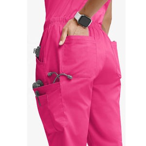 Uniformes de Trabajo Personalizados de Rayón y Spandex, Pantalones de Enfermería, Conjuntos de Uniformes Médicos para Hospital en Tallas Personalizadas, Tipo de Tela Satén - Product Image 4