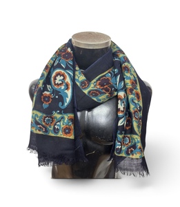 Trendy Print Women’s Black Color <b>Shawl</b> For Casual Wear and Travel On Sale Price From India Exporter <b>Shawl</b> - Product Image 4