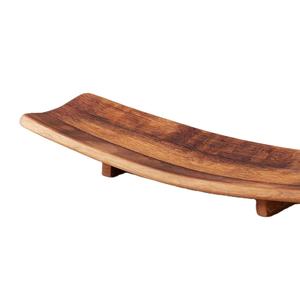 Plato curvo de lujo con Base de soporte Elegante bandeja de servicio moderna Mejor tendencia Venta caliente Plato de exhibición decorativo para comedor - Product Image 1