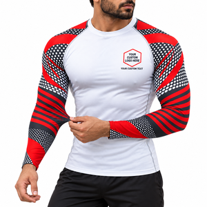 Long Sleeve Compression Rash Guard <b>for</b> Men <b>Women</b> Designed <b>for</b> Jiu Jitsu Rolling Gym Training Custom Buyers BJJ UPF50+ Breathable - Product Image 2