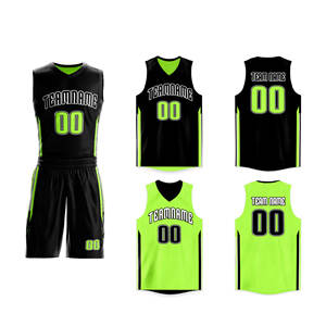 Uniformes de Baloncesto Personalizados Transpirables de Primera Calidad para Hombre, Conjunto de Camiseta Sublimada de Poliéster con Logotipo y Nombre del Equipo Personalizados - Product Image 1
