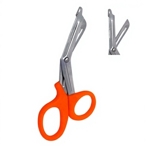 Nouveauté, ciseaux manuels EMT de qualité supérieure en acier inoxydable, certifiés CE, instruments chirurgicaux, poignée en plastique orange - Product Image 1