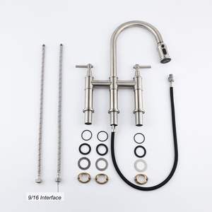 Rubinetto da Cucina a Doppia Maniglia con Doccetta Estraibile - Product Image 4