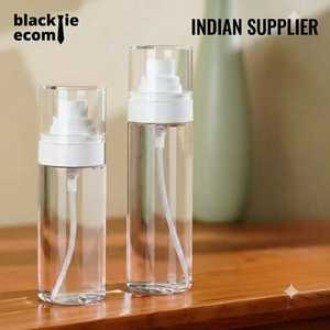Bouteilles pulvérisatrices rigides transparentes brillantes en PETG BKT8915 avec pompe distributrice, format voyage, rechargeables pour parfum - Product Image 1