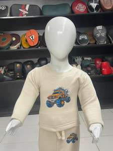 Ensemble de vêtements doux pour enfants, design personnalisé Five-B, sweat-shirt en molleton et pantalon de jogging, tenue de jeu pour enfants avec service OEM - Product Image 4