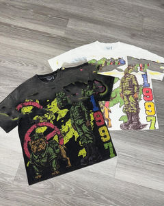 T-shirt surdimensionné personnalisé en coton 100% écologique, respirant, poids lourd 300 GSM, style streetwear - Product Image 5