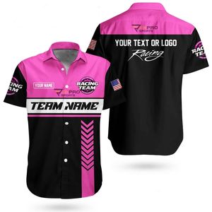 Personnalisez votre design et vos logos Chemises de course Chemises boutonnées Chemise de course F1 Chemises d'équipe de pit crew Fabricant de vêtements de course automobile - Product Image 3