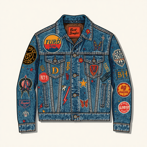 Chaqueta Vaquera Vintage para Hombre, Estilo Retro Casual, con Personalización OEM ODM - Product Image 1