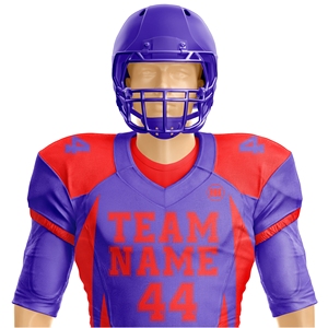 Wholesale Custom Football Uniform Set American Style Jersey Pants Breathable Polyester Mesh Durable Stitching Team Kit Supplier - Product Image 4