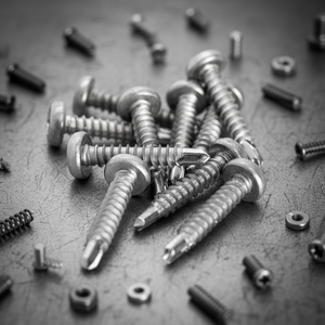 PDC Modelo 7.1, Tornillo de Cabeza Plana de Acero Inoxidable (304/316/410), Clase 8, Rosca Profunda de Paso Grueso, Acabado Natural, Phillips/Cruz - Product Image 1