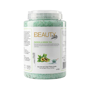 Belleza profesional Palm Foot & Body Scrub Venta caliente Spa de sal marina con pétalos secos - Product Image 5