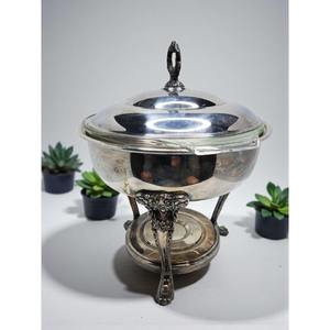 Recipiente Redondo de Acero Inoxidable de Lujo con Tapa de Vidrio, Soporte Decorativo para Buffet, Catering y Servicio de Alimentos al Precio Más Bajo - Product Image 6