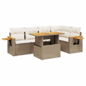 Set Divano da Giardino Beige per Arredamento Esterno - Product Image 2