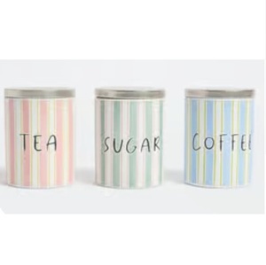 Caja de Almacenamiento de Lujo Ecológica para Té, Azúcar y Café, Recipiente Metálico Dorado de Tamaño Personalizado a Precio Accesible - Product Image 1