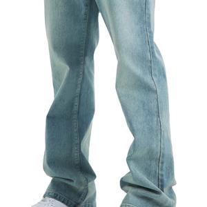 Jean délavé à l'acide pour homme, coupe classique, effet usé, avec logo de haute qualité, nouveau design, nouvelle qualité supérieure - Product Image 5