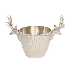 Soporte de enfriador de botella de vino personalizado de aluminio para Bar y restaurante para botella de vino Champán Cubo de hielo Enfriador Cubo enfriador de vino - Product Image 1