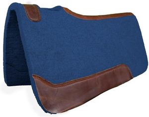 Tapis de selle de luxe en feutre de laine occidental, tapis d'équitation haut de gamme, équipement équestre renforcé en cuir, approvisionnement en gros direct usine - Product Image 3