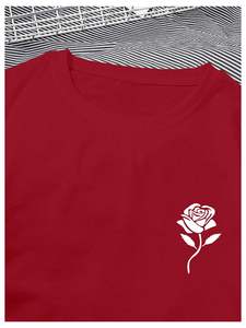 เสื้อยืดพิมพ์ลายดอกไม้สำหรับผู้ชาย คอกลม แขนสั้น เสื้อยืดผู้ชาย เสื้อผ้าผู้ชาย เสื้อยืดสำหรับผู้ชาย - Product Image 4