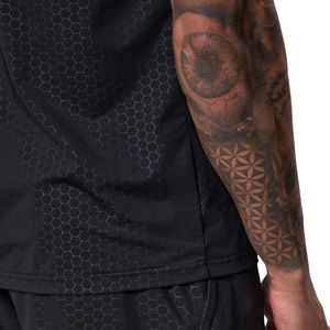 Camiseta Deportiva Negra para Hombre, Cuello Redondo, Manga Corta, para Entrenamiento, Gimnasio, Ejercicio, Fitness, Running, Ropa Deportiva Informal - Product Image 6