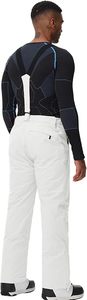 Pantalones de Esquí Impermeables Blancos para Mujer, 10000 mm, Poliéster Sintético Aislado, Cierre de Botones, Ropa de Nieve para Adultos - Product Image 2