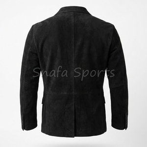 เสื้อโค้ทหนังผู้ชายแบบยาว แฟชั่นวินเทจ อุ่นสบาย มีสไตล์ เหมาะสำหรับใส่ทางการและลำลอง ทันสมัย คุณภาพพรีเมียม ทนทาน เหมาะสำหรับฤดูหนาว ดีไซน์คลาสสิก - Product Image 2