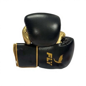 Gants de Sparring Professionnels Bleus Dorés en Cuir de Vachette Véritable Tendance avec Sangle de Poignet Ajustable AI-BG-507 - Product Image 2