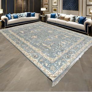 Alfombra de lana de Nueva Zelanda anudada a mano Oushak moderna personalizada de la mejor calidad, alfombra Floral lavable para el hogar y el Hotel, alfombra hecha a mano de pared a pared - Product Image 1