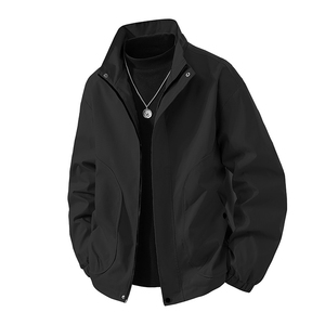 Veste polaire légère pour homme en polyester/coton avec fermeture éclair, coupe-vent décontractée et respirante pour l'hiver SELF - Product Image 2