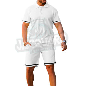 ชุดเซ็ตเสื้อยืดแขนสั้นกางเกงขาสั้นลำลองสำหรับผู้ชาย รุ่นใหม่ประจำฤดูร้อนปี 2026 ชุดลำลองสีพื้น แบรนด์เสื้อผ้าผู้ชาย ชุด 2 ชิ้น - Product Image 2