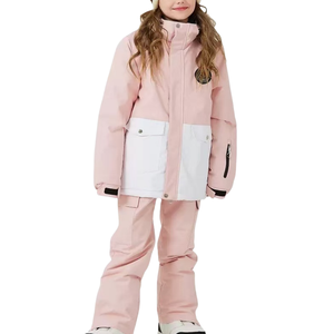Unisex Pink Ski <b>Suit</b> Hooded Zipper Closure Waterproof Windproof Heated Eco-Friendly Color Blocked <b>Snow</b> Wear Adult Outfit - Product Image 3