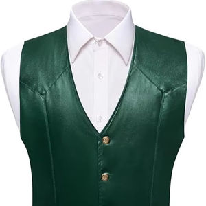 Gilet de motard en cuir personnalisé de haute qualité pour homme, coupe moto, pour l'hiver, chasse, vêtement extérieur en toile, style urbain - Product Image 1