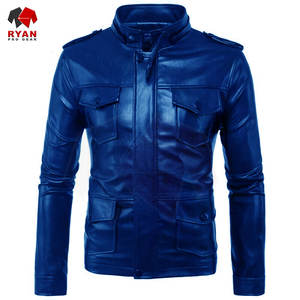 Veste en cuir pour homme, cuir véritable, couleur unie, matériau durable, fabrication OEM ODM disponible - Product Image 3