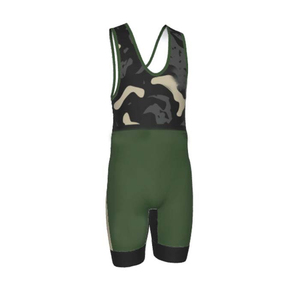 Wholesale Custom Unisex Short Sleeve Breathable Polyester Wrestling Singlets for Adults with Sublimation Printing - Product Image 2