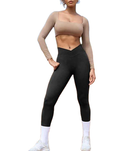 Leggings de Yoga de Cintura Media para Mujer, Transpirables, Ecológicos, de Alta Calidad, Ropa Deportiva Informal de Invierno, Largo hasta la Rodilla - Product Image 3