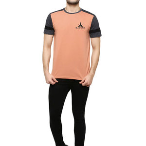 Comfortable 100% Cotton Custom Logo Printed Men's T-Shirt-BLACK <b>LEAF</b> Brand Regular Fit Canvas Fabric Breathable & Eco-Friendly - Product Image 3