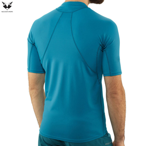 Camisetas de compresión MMA de manga corta, cómodas, súper elásticas, con protección solar, logotipo personalizado, ropa deportiva para adultos, Rash Guard - Product Image 6