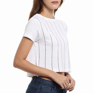 Último Diseño al por Mayor, Top Corto de Verano para Mujer, 100% Algodón, Transpirable y de Secado Rápido, Estilo Casual, Alta Calidad - Product Image 3
