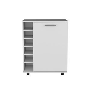 Carrello Bar Spazioso con Cantinetta Integrata e Ruote Scorrevoli - Carrello Portabottiglie - Product Image 2