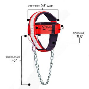 Fitness Neck <b>Harness</b> Men Women Gym Weightlifting Strength Workout Resistance Band OEM Supplier - Product Image 2