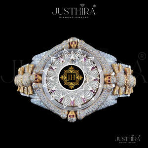 Montre-bracelet pour homme avec design de crâne, mouvement à quartz de luxe, bracelet en acier inoxydable, cristal saphir, cadran de 41 mm, résistante à l'eau - Product Image 3