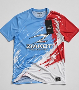 Camiseta Deportiva ZIAKOT para Hombre, Diseño Nuevo, Personalizada, Negra y Rosa, con Patrón 3D de Palmeras Tropicales Hawaianas - Product Image 3