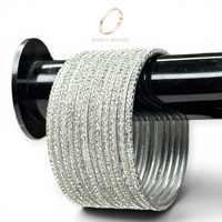 Ensemble de bracelets en argent tendance de haute qualité, ornés de cristaux et de strass en acier inoxydable, pour les mariages et les occasions festives