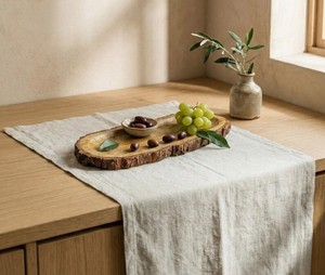 Plateau de service moderne en bois écologique à bords naturels, jetable, pour restaurants, hôtels et maisons - Product Image 2