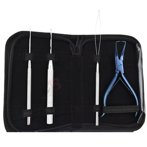 Kit de Herramientas Profesionales para Extensiones de Cabello, Alicates y Ganchos para Extensiones de Cabello, Uso Comercial y Profesional - Product Image 1