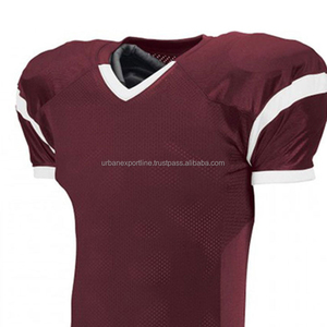 Uniforme de Fútbol Americano Personalizado al por Mayor con Logotipo, 100% Poliéster, Manga Corta, Nombre del Equipo y Número Impresos - Product Image 5