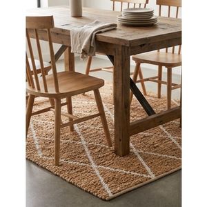 Handwoven Cotton <b>Bath</b> Mat Beige Tufted Diamond Pattern Anti Slip Absorbent Washable Bathroom Rug Floor Carpet Home Decor Mat - Product Image 6