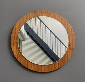 Cadre de miroir en bois naturel, bordure de miroir décorative artisanale pour l'intérieur de la maison, chambre à coucher, salle de bain, dressing - Product Image 4